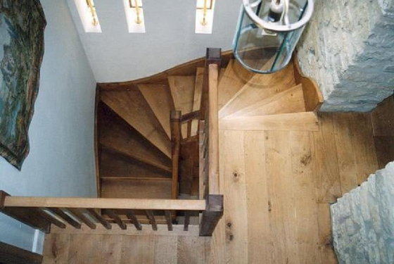 Oak Staircase in Barn Conversion