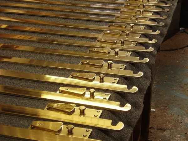 Brass shutter bars